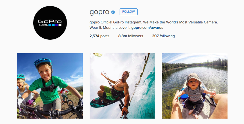 Instagram de GoPro