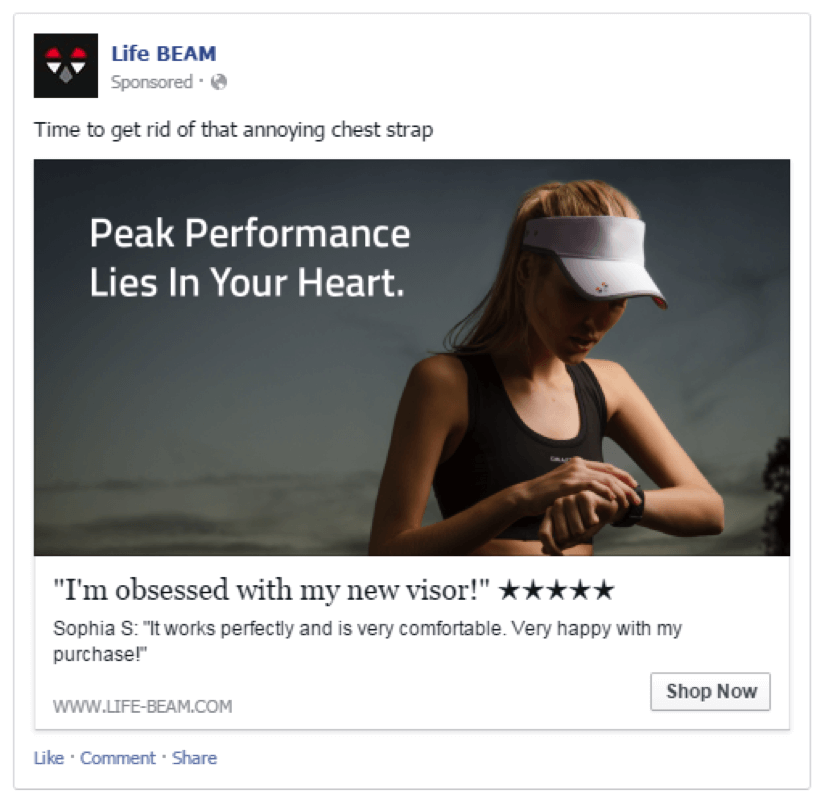 Reseñas sobre anuncios sociales