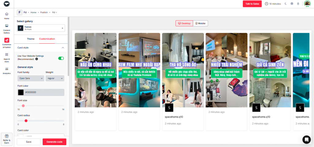 personnaliser le flux