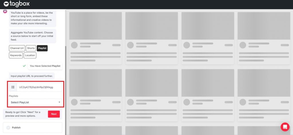 añadir url del canal