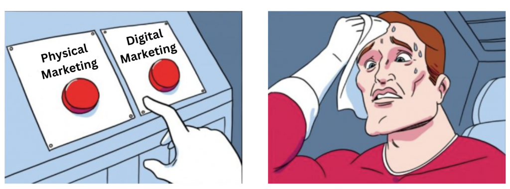 Marketing digital vs marketing físico