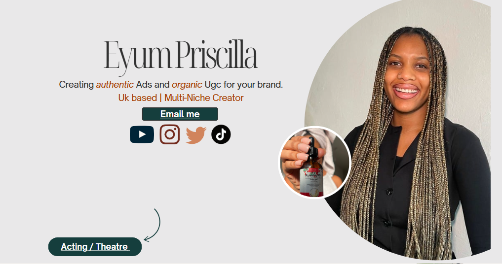 Ejemplos de carteras de contenido generado por el usuario - Eyum Priscilla