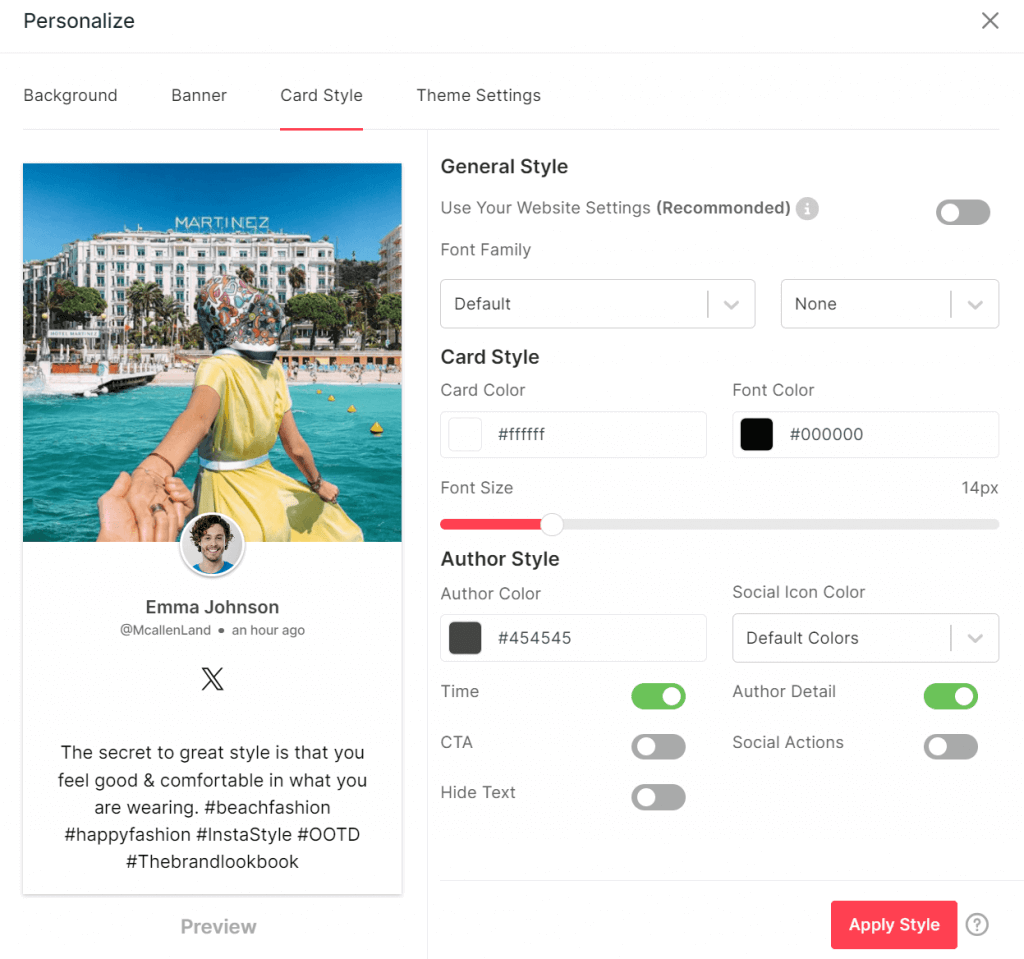 incorporare il feed di Facebook