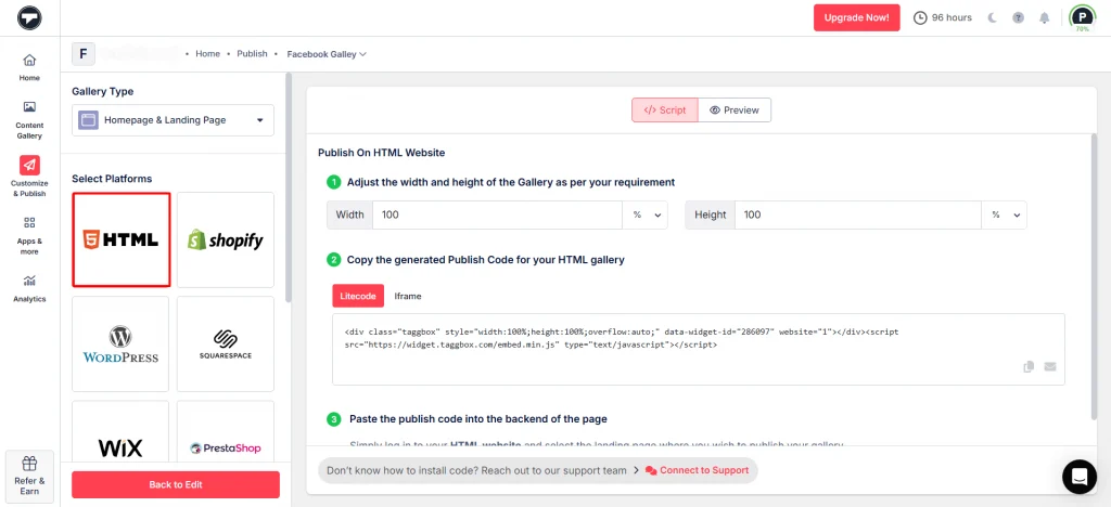 Insertar reseñas de Google en un sitio web HTML