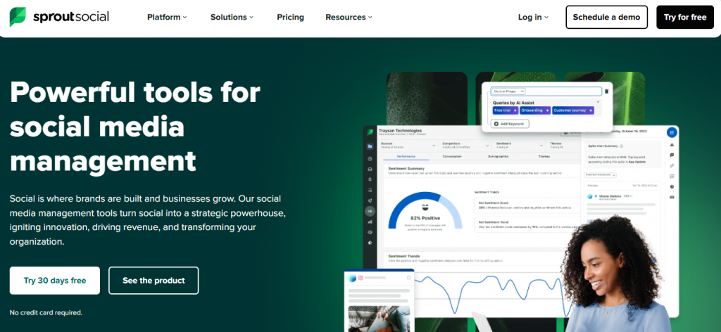 Sprout Social - outils de planification Instagram