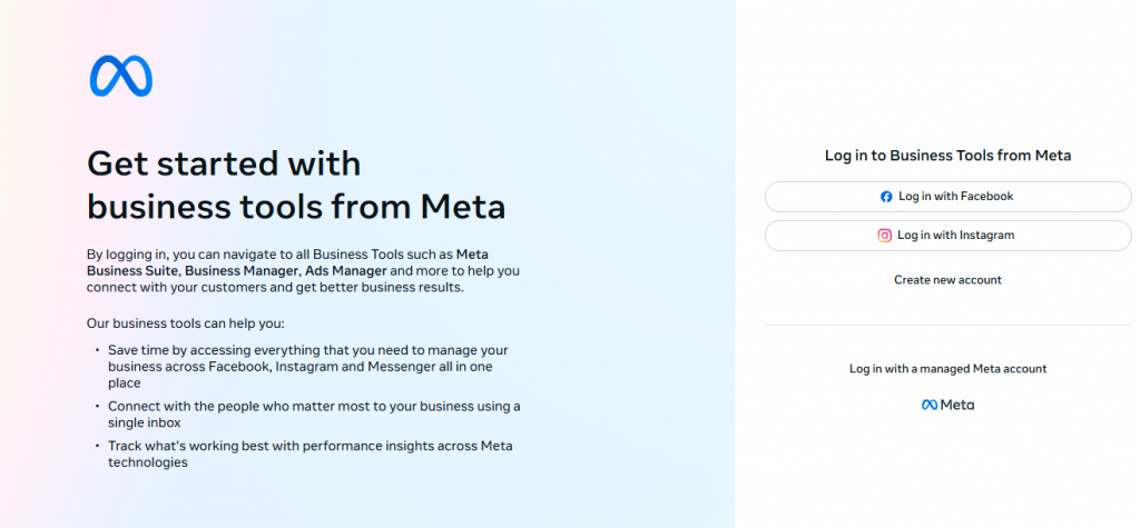 Meta Business Suite - outils de planification Instagram