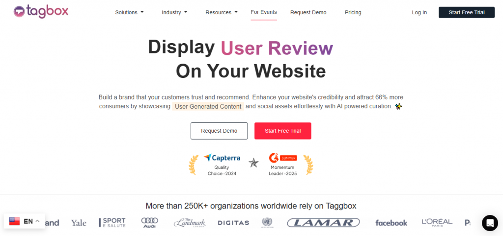 Taggbox - outils de planification Instagram