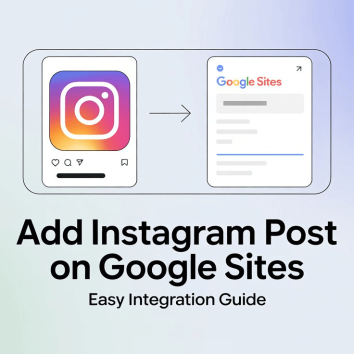 add Instagram post on google sites unblocked