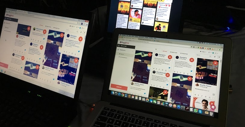 moduler le contenu sur Twitter Wall