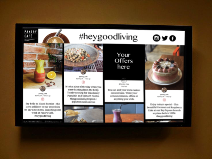 muro social en el hotel