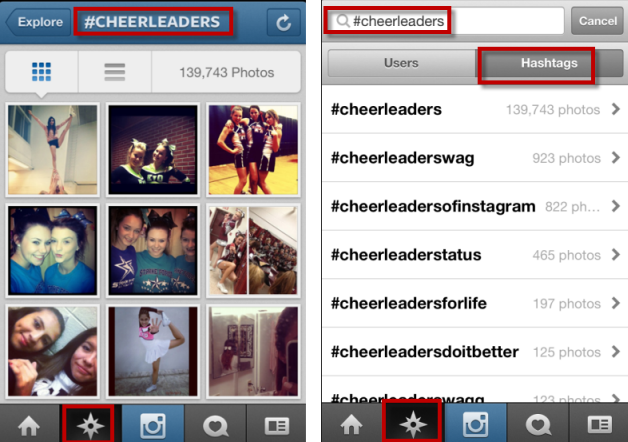 Instagram-berichthashtag