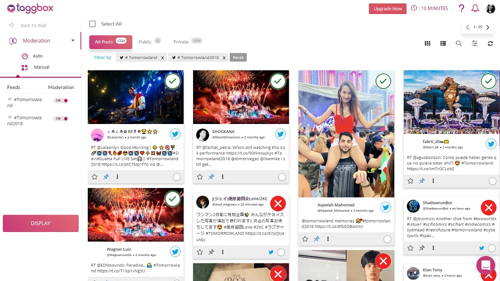 タグボックスモデレーション