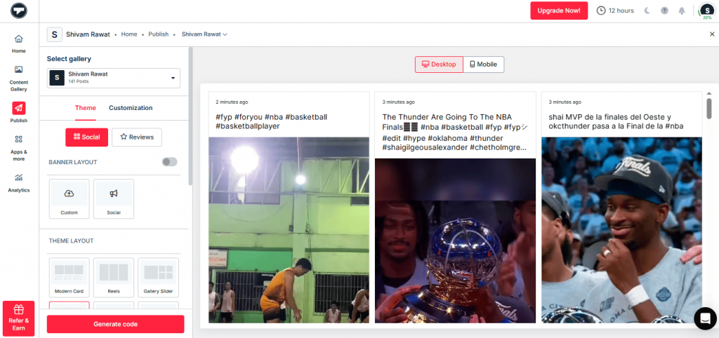 Personalizza il feed di Instagram