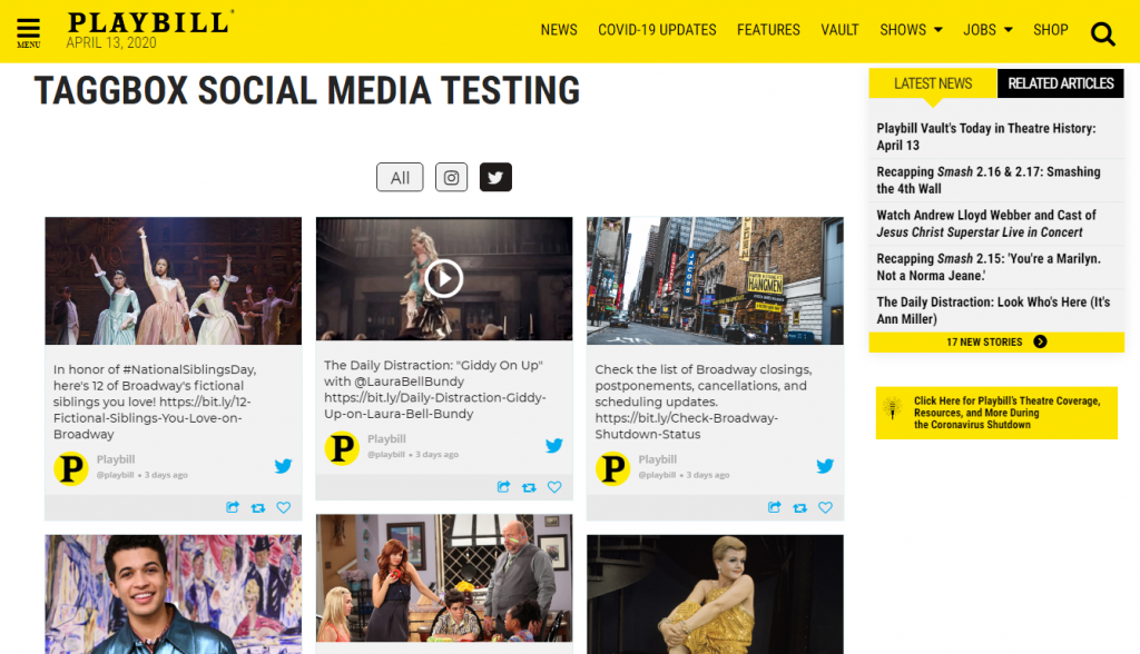 Integrar el centro de redes sociales en el sitio web
