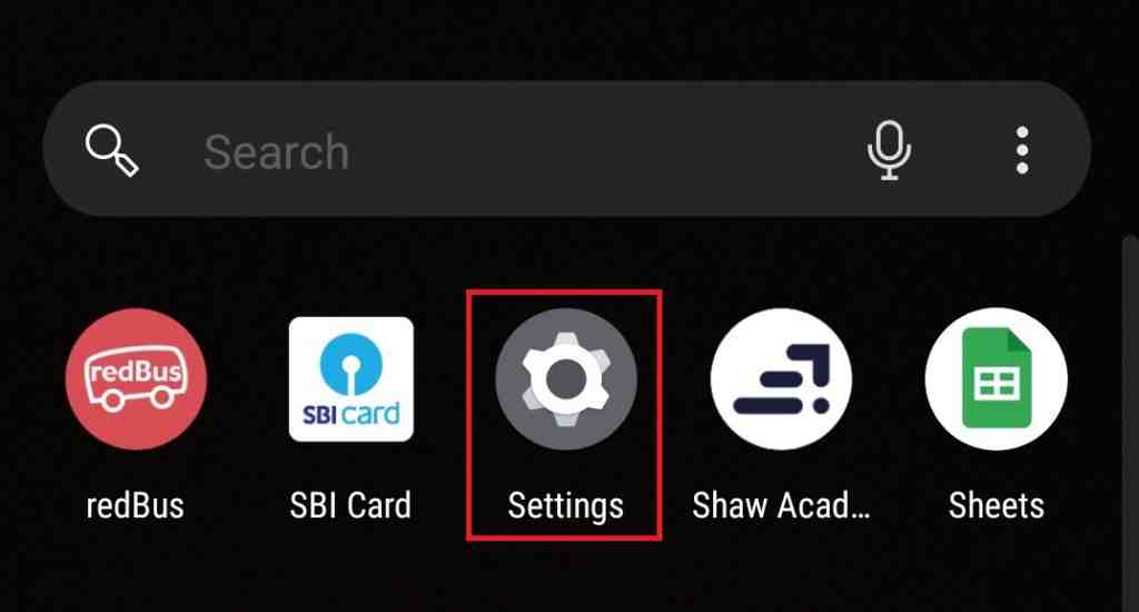 Ga naar Instellingen