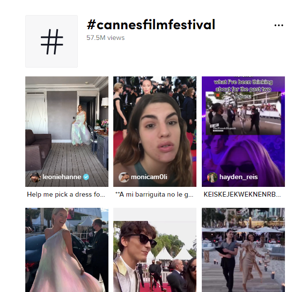 Concurso de hashtags de TikTok