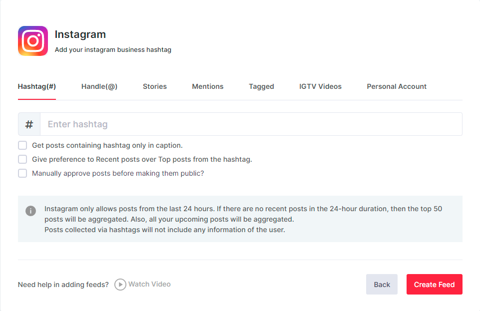 Voeg je Instagram-hashtag toe
