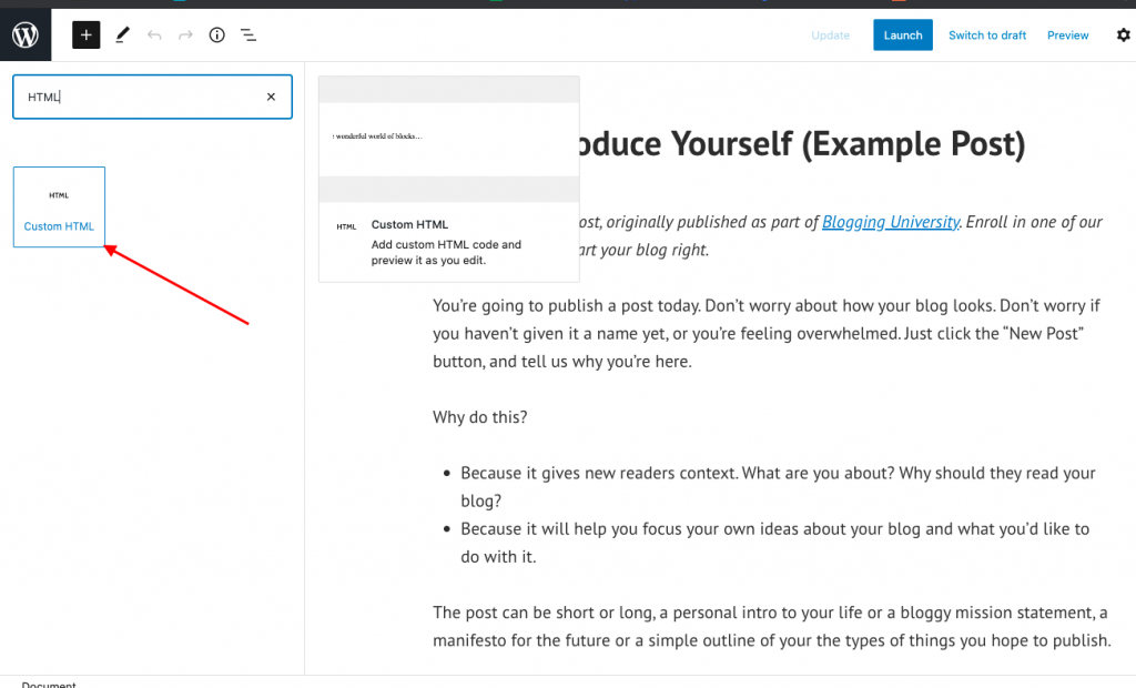 incorporare video instagram wordpress