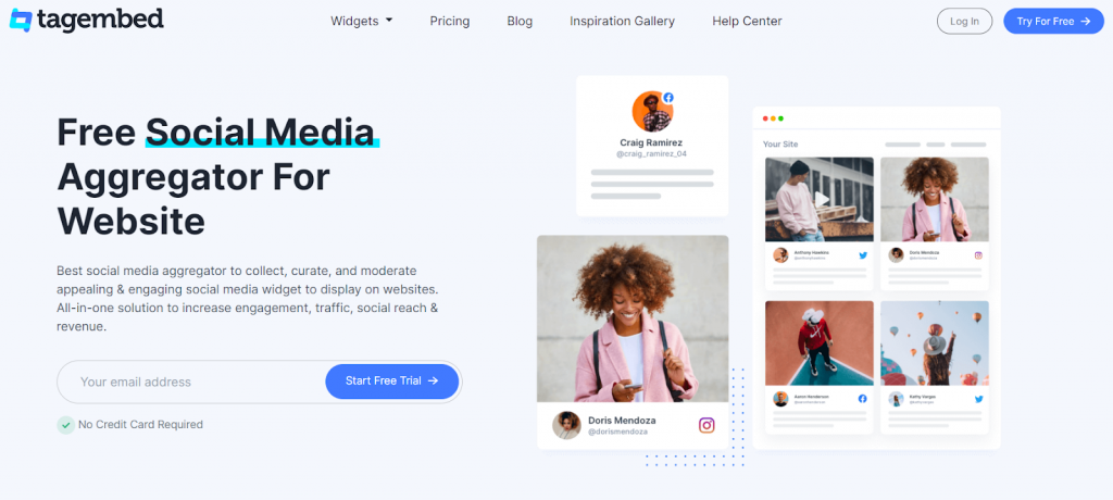 tagembed - 最高のソーシャル メディア ウォール ツール