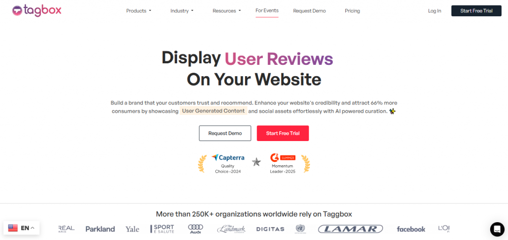 Crowdriff alternatives - Taggbox