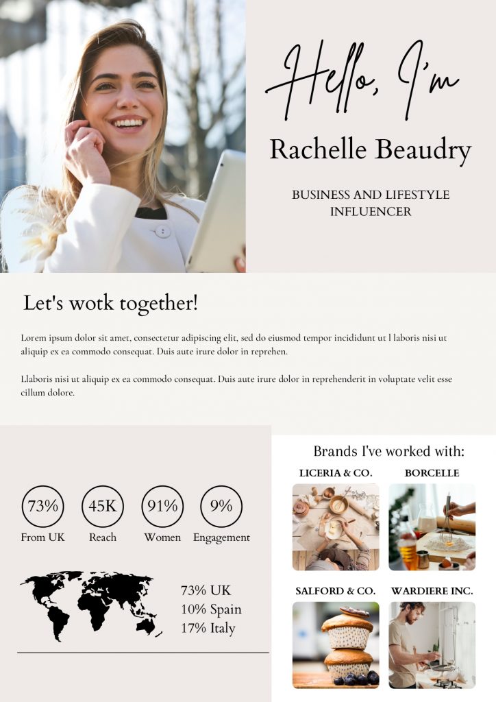 craft a successful Influencer Media Kit