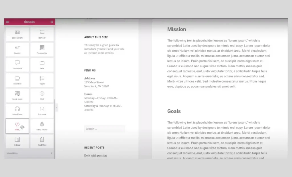 social media feeds to elementor
