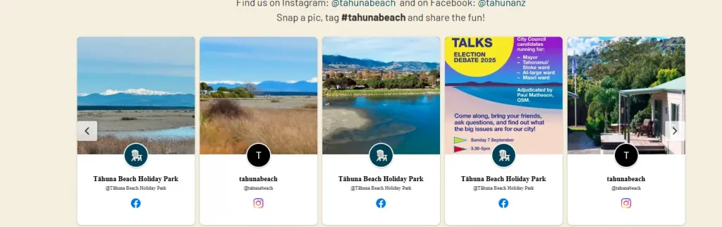 Social Media Feed von Tahuna