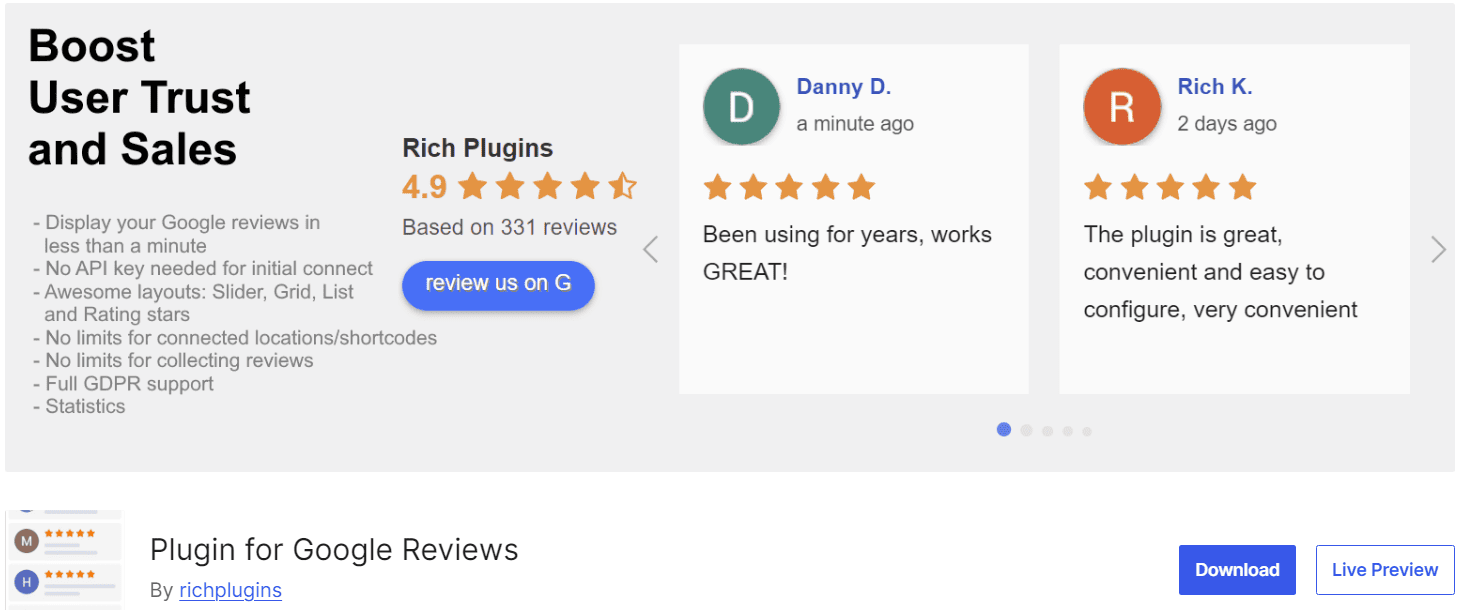 rich plugins for google