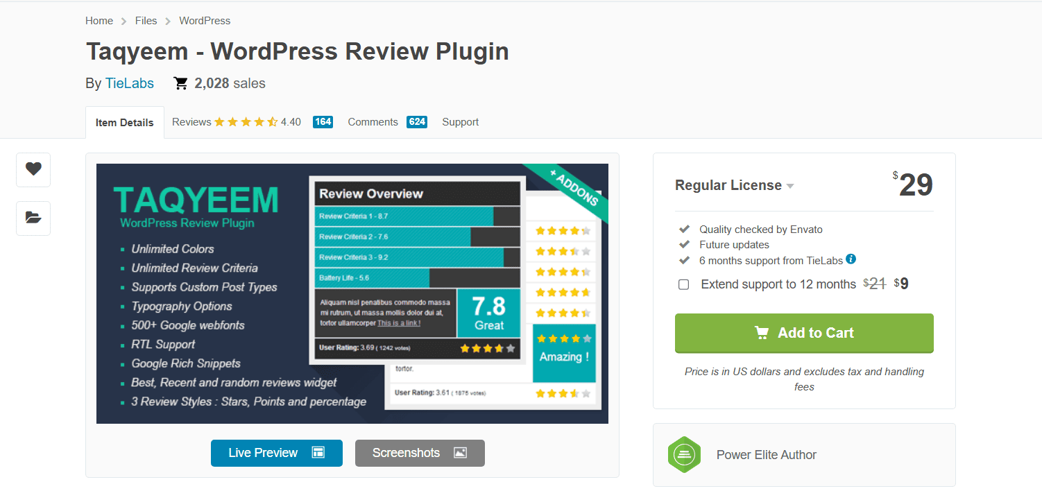 Taqyeem WordPress Plugin