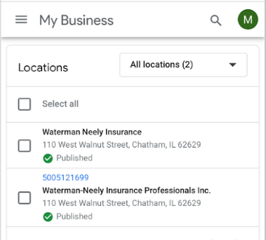 duplicate business listing