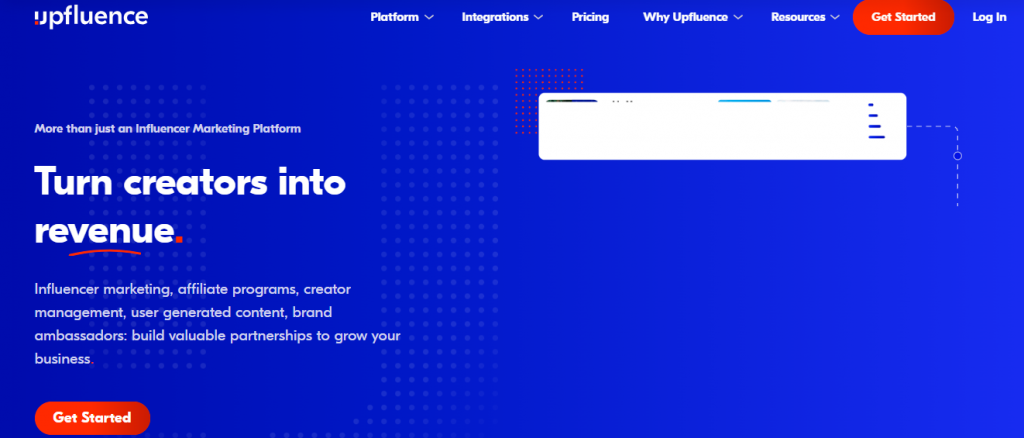 Herramienta de marketing de influencers Upfluence