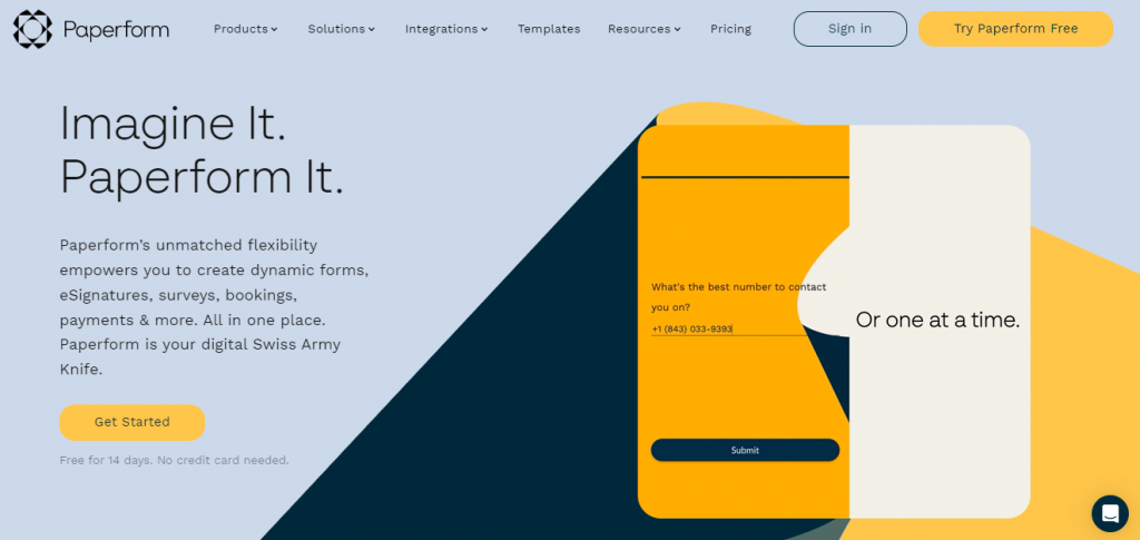 Ejemplos de briefs creativos de Paperform