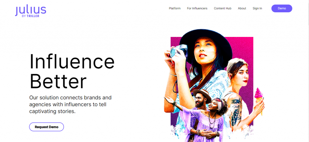 Herramienta de marketing de influencia de Julius