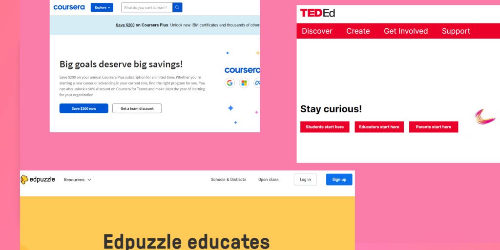 educational video aggregator