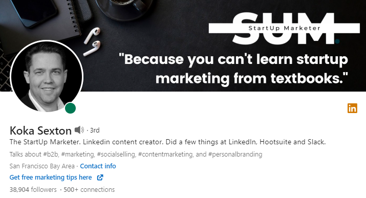 Koka Sexton - Top LinkedIn Influencers