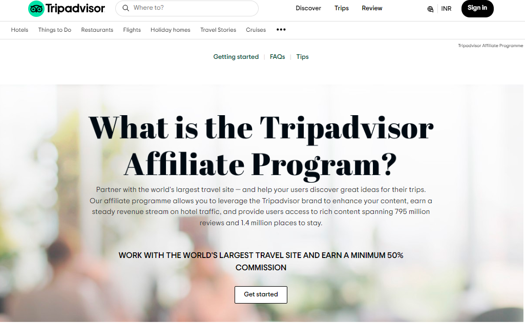 Programa de afiliados de TripAdvisor