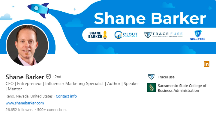Shane Barker - Top LinkedIn Influencers