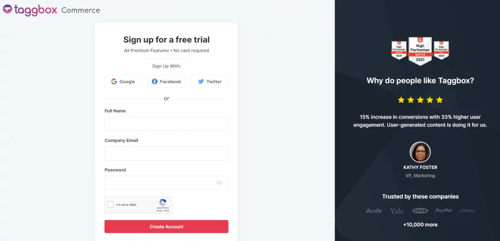 アカウント登録