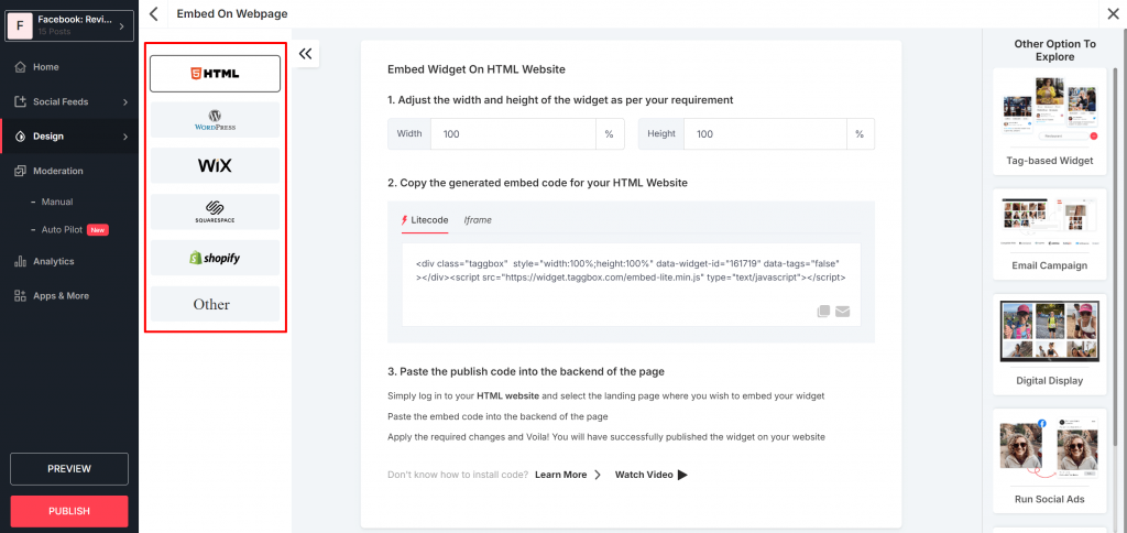 Facebook 评论到网站
