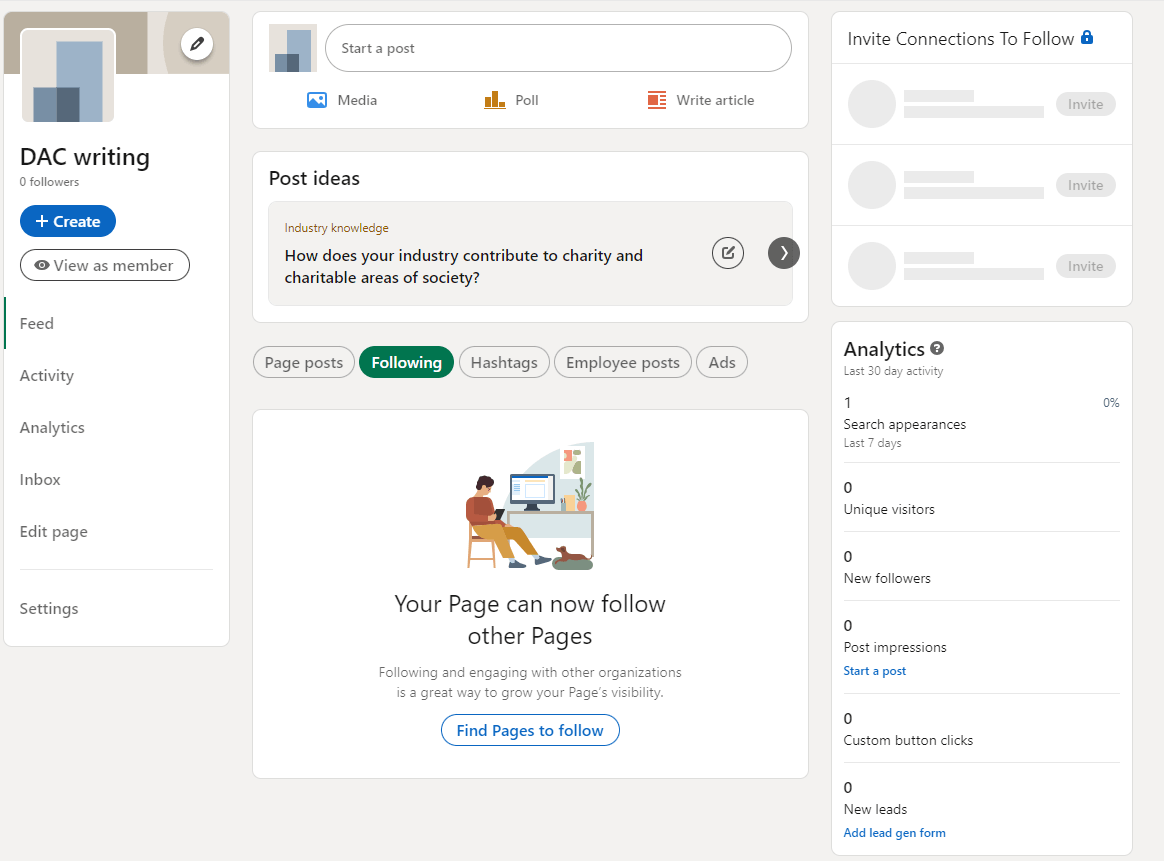 Admin-Seite bearbeiten