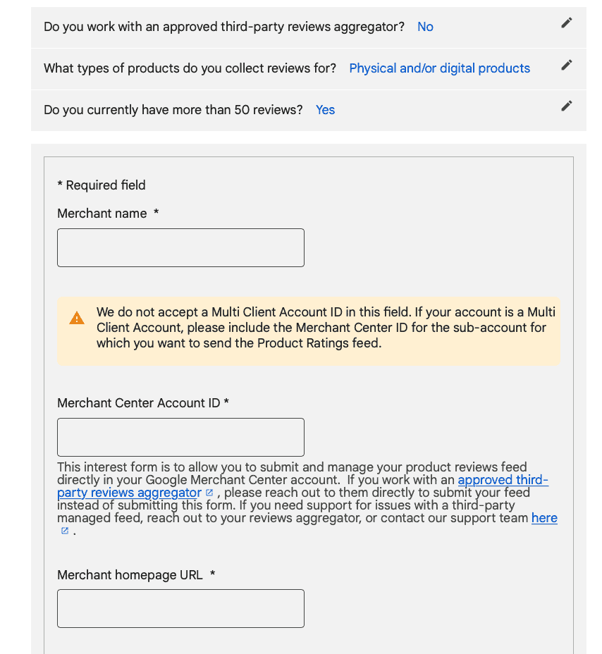 avaliações do Google Shopping