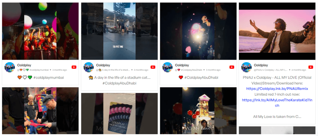 Tarjeta de noticias de YouTube