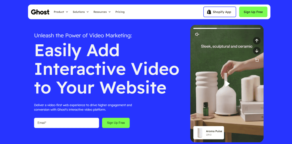 Shoppable Video Platform - Ghostretail