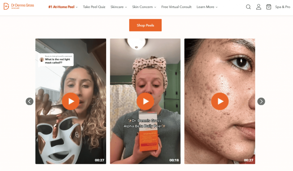 exemples de vidéos achetables