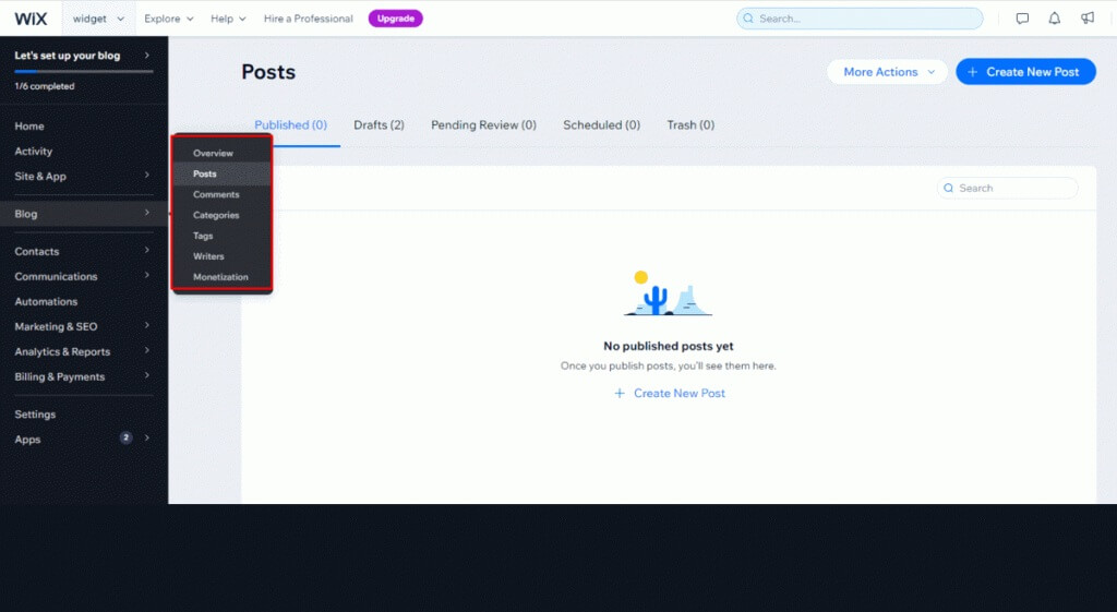 social media feed to wix