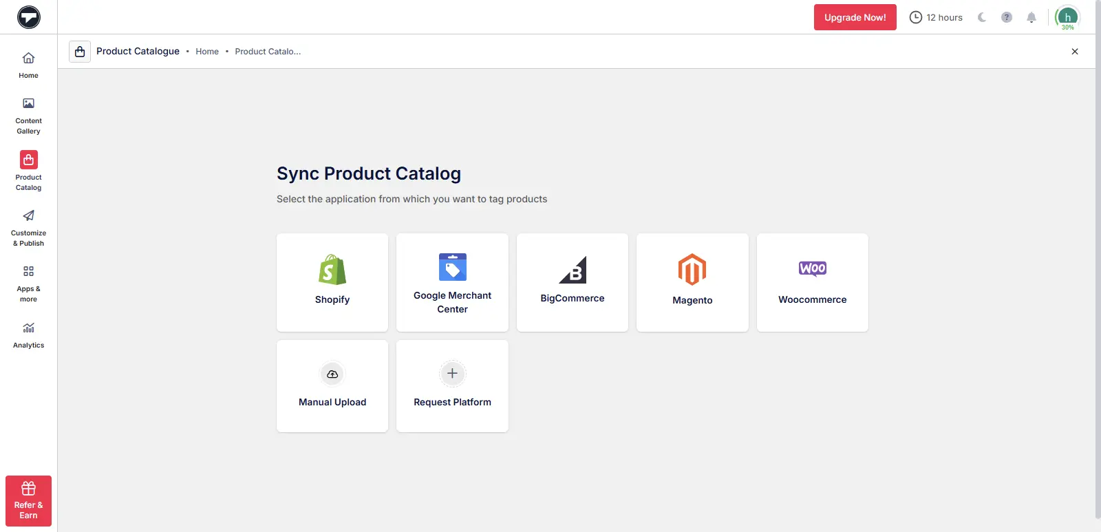 Sync the Product Catalog