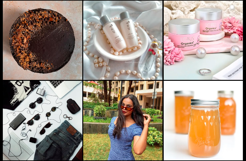 flat lay Instagram Feed Ideas