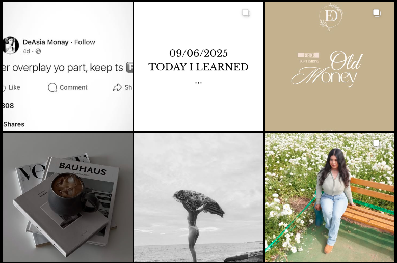 minimalist Instagram Feed Ideas