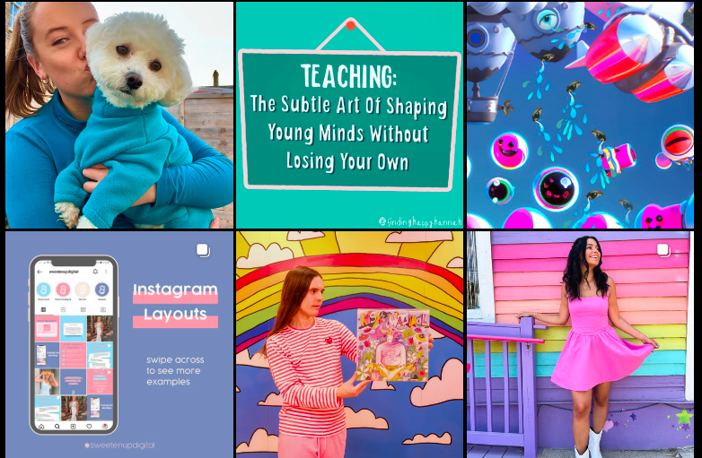 rainbow Instagram Feed Ideas