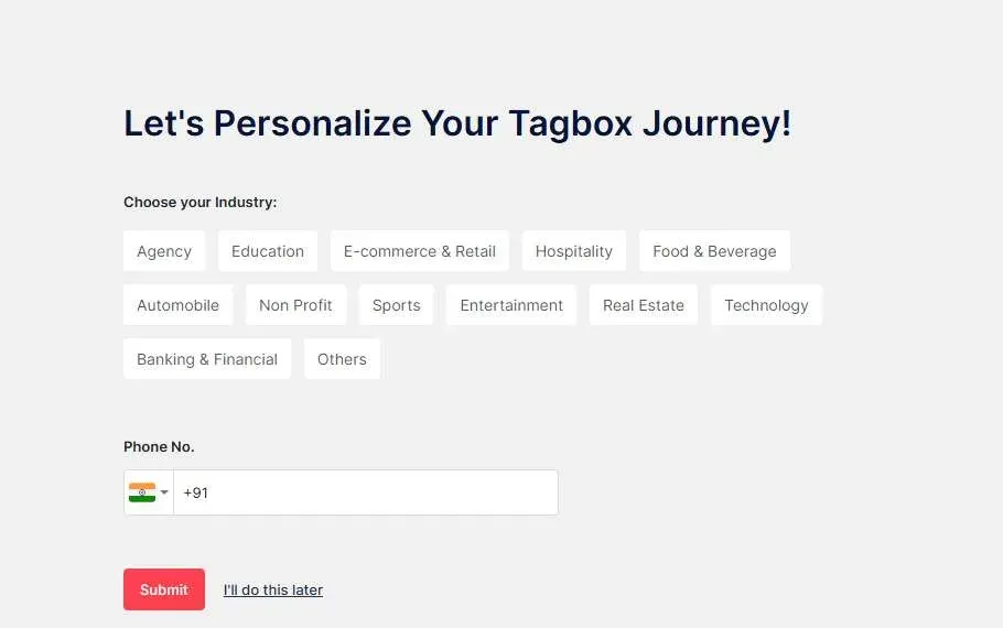select an industry type